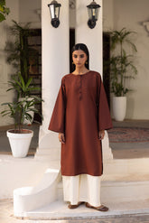 2PC - MARINA SOLID CHOCOLATE BROWN