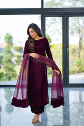 3PC - VELVET DRESS