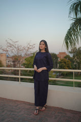 MARINA - DARK BLUE CO-ORD SET