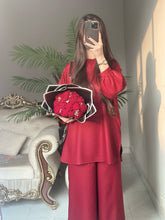 2PIECE-MARINA MAROON CO-ORD SET