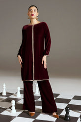 2PC VELVET DRESS