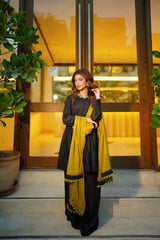 3_Piece Lawn Dress With Loose Plazo