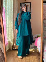 3_Piece Lawn Dress With Plazo
