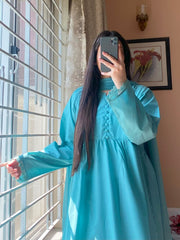 3PIECE_Lawn Dress With Loose Plazo