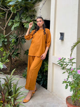 Marina Mustard Brown coord set