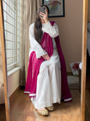 3_Piece Lawn Dress with Sharara