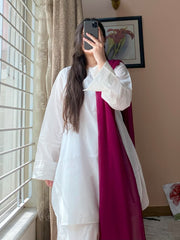 3_Piece Lawn Dress with Sharara