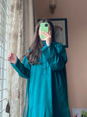 3PIECE_Lawn Dress With Trouser