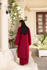 2PC - MAINA SOLID MAROON