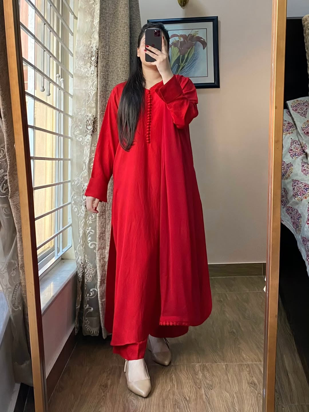 NIMRA 3PIECE - DHANAK DRESS