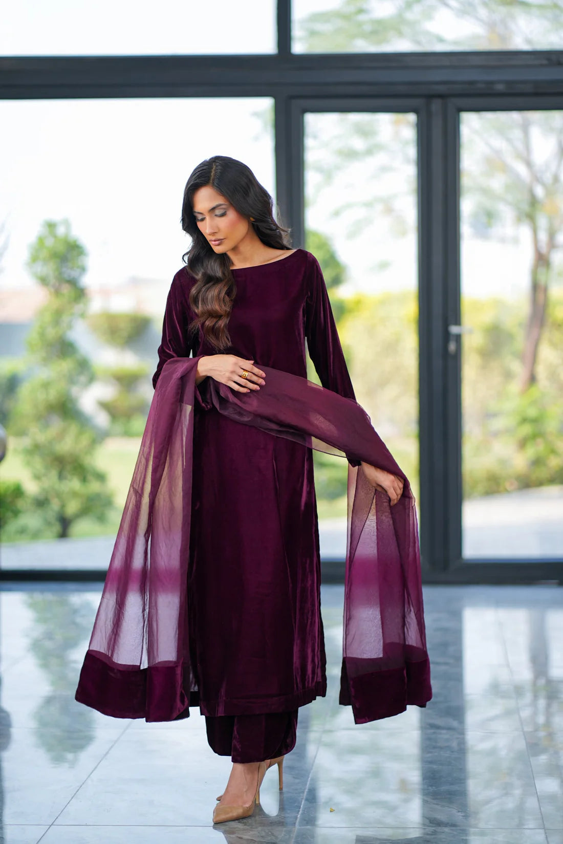 3PC - VELVET DRESS