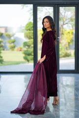 3PC - VELVET DRESS