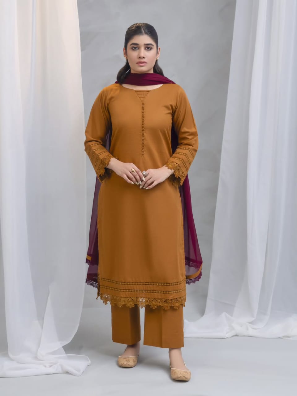 3PIECE - KHADDAR DRESS