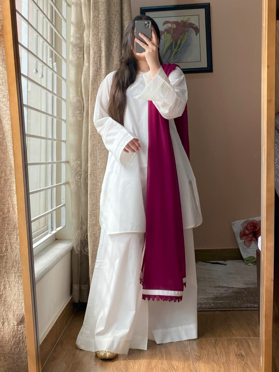 3_Piece Lawn Dress with Sharara