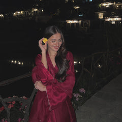Aena khan in raw silk