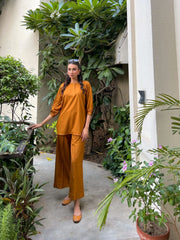 Marina Mustard Brown coord set